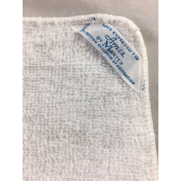 Martex Initial M Monogrammed 4-Piece White Bath Towel Set USA Made Vintage - Picture 3 of 3
